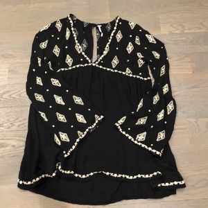 Free People embroidered dress Sz small